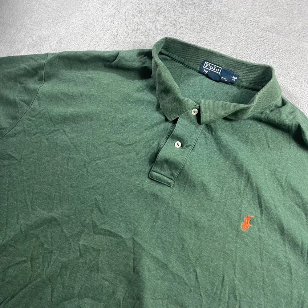 Polo Ralph Lauren Mens 3XB Big Green Short Sleeve Pony Logo Polo Shirt